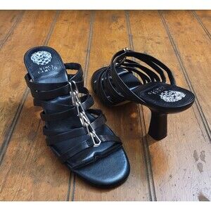 Vince Camuto Black Grencena Heeled Sandals- Size 8.5